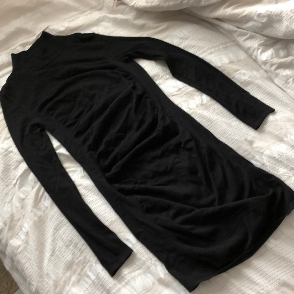 Black sweater dress